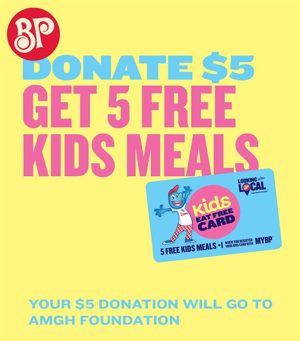 Boston Pizza's Donate $5, Get 5 Free Kids Meals