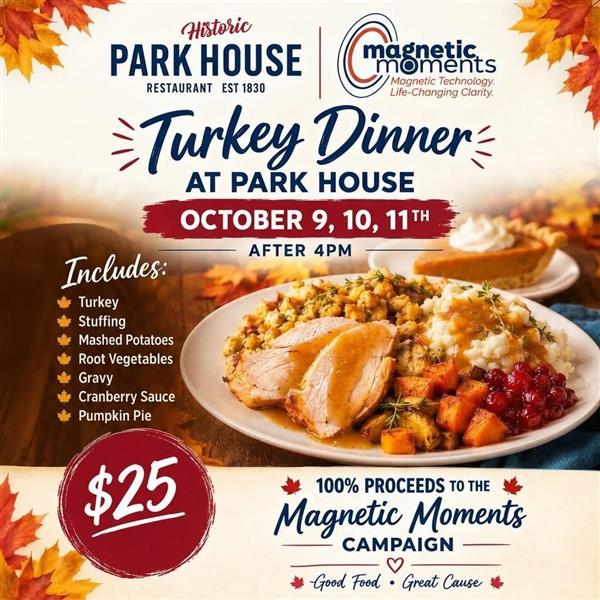 Poster for Turkey Dinner at Park House