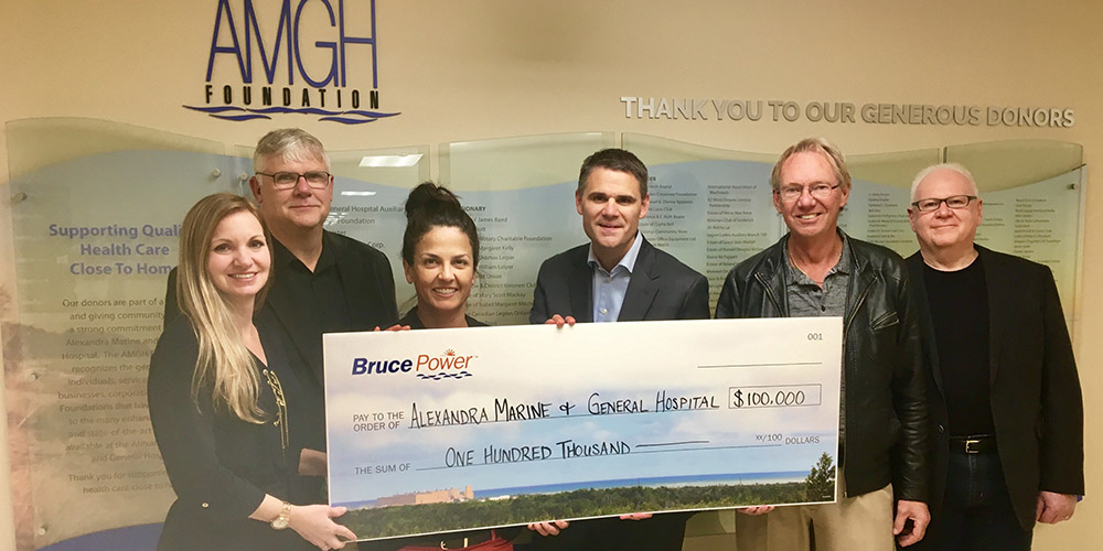 Bruce Power Donation to All In Campaign